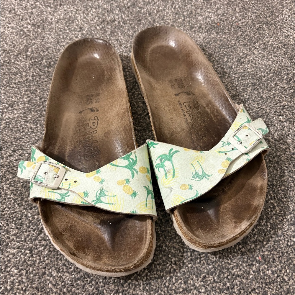 Birkenstock Madrid Pineapple Pattern Sandals With… - image 1